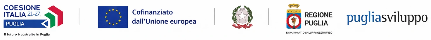 Loghi istituzionali relativi al sostegno TecnoNidi / Puglia Sviluppo