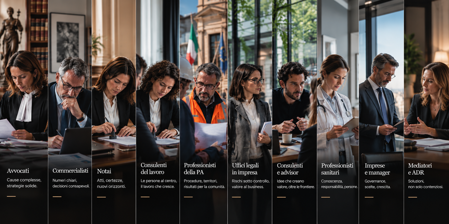 Professionisti legali al lavoro con documenti e Aliv@