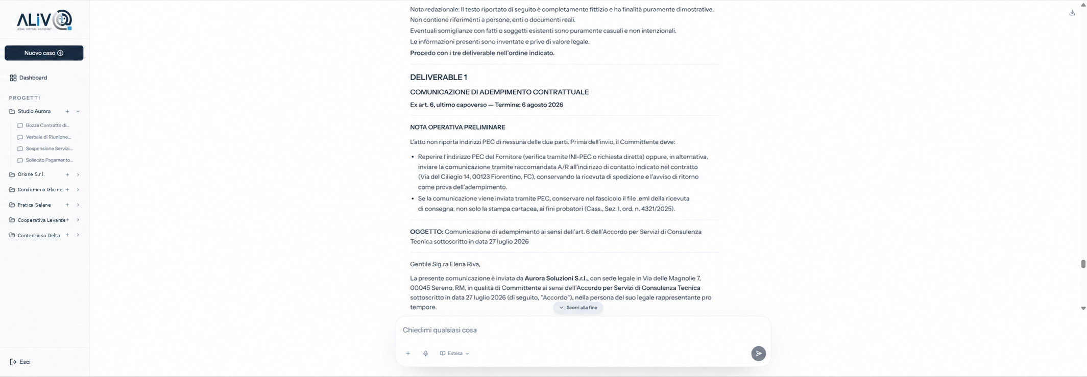 Lavoro nella conversazione di Aliv@